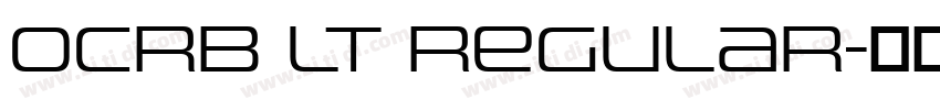 OCRB LT Regular字体转换